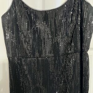 Black Sequin Dress